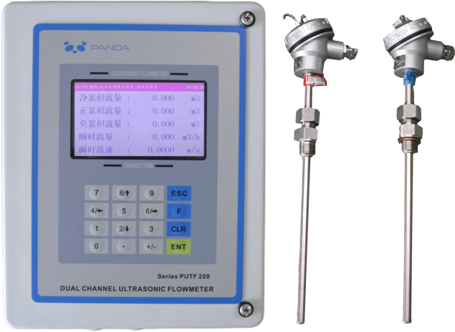 Plug in ultrasonic calorimeter